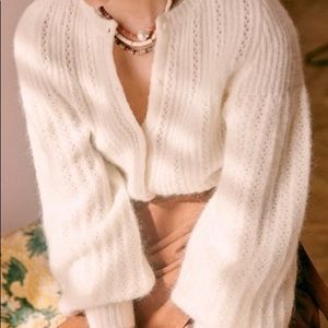 RESERVED - Sezane Alyssa Jumper in Écru, size Small.